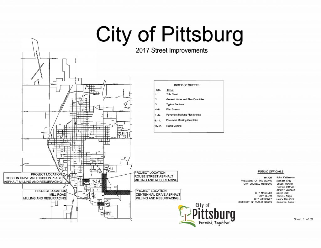 street improvements map