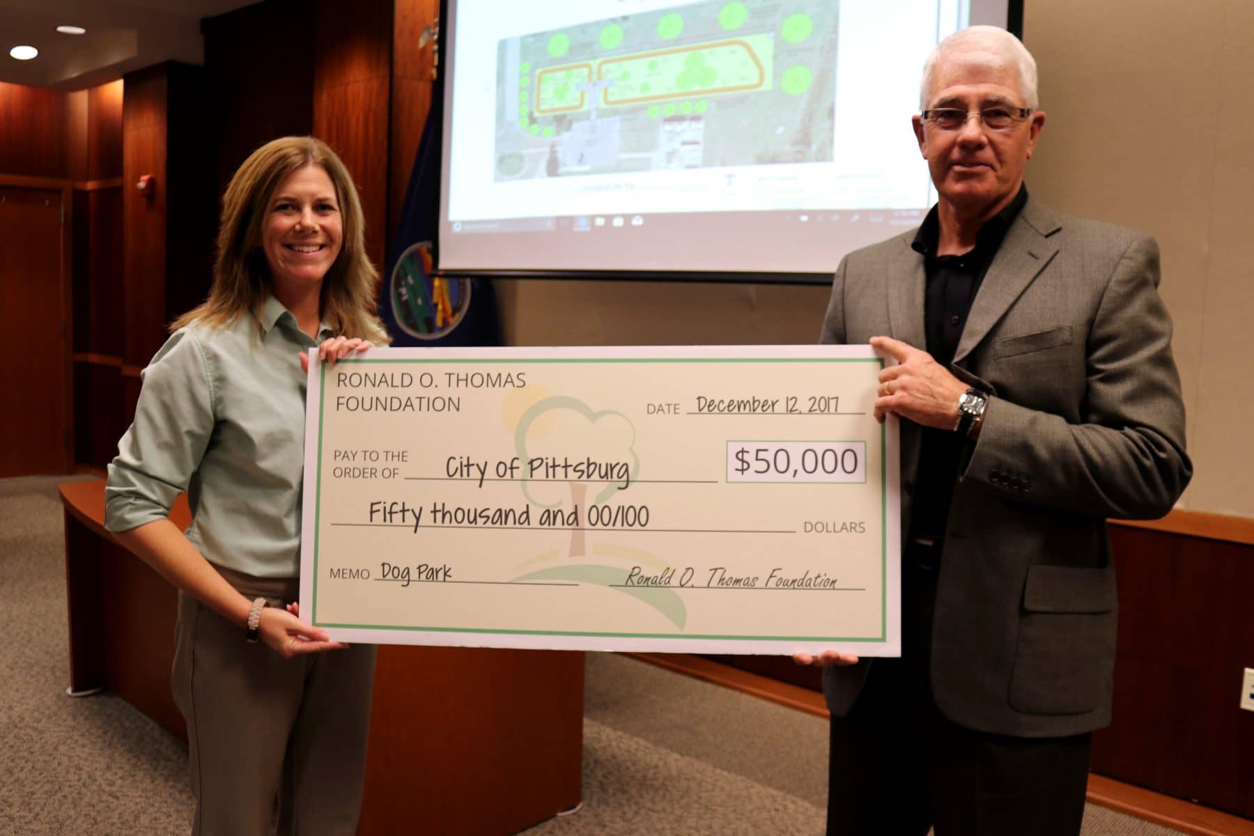 City of Pittsburg receives $50,000 donation for a new dog park