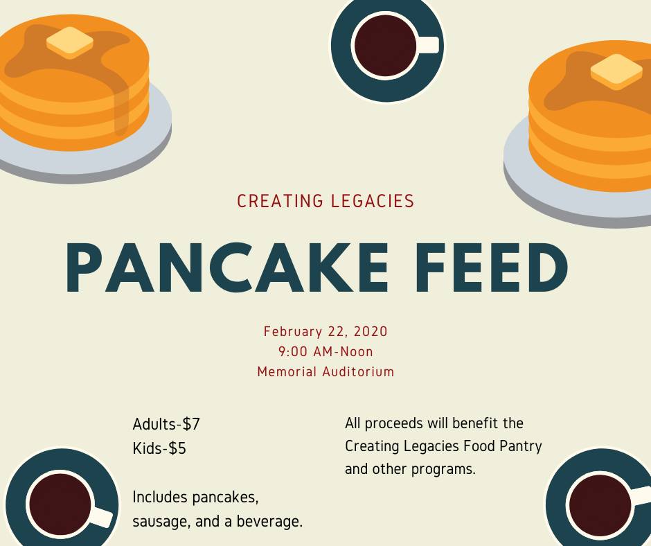 Creating Legacies Pancake Feed City of Pittsburg