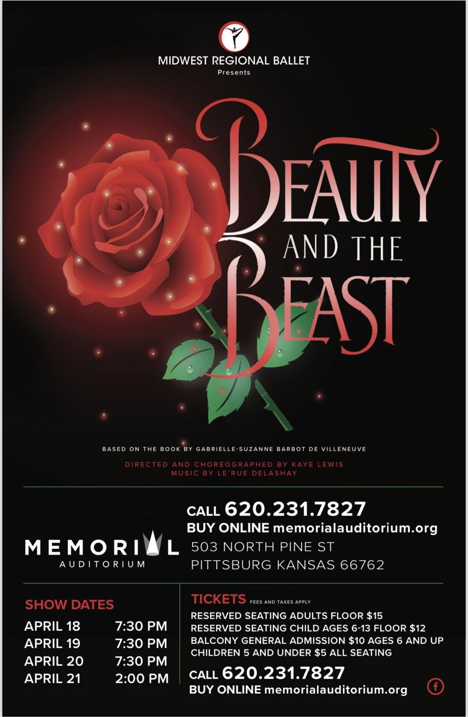 Midwest Regional Ballet Presents “Beauty and the Beast”
