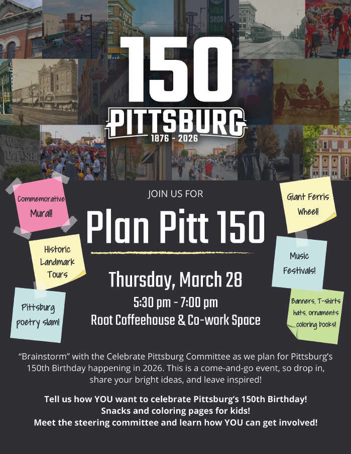 Celebrate Pittsburg invites community to “Plan Pitt 150”