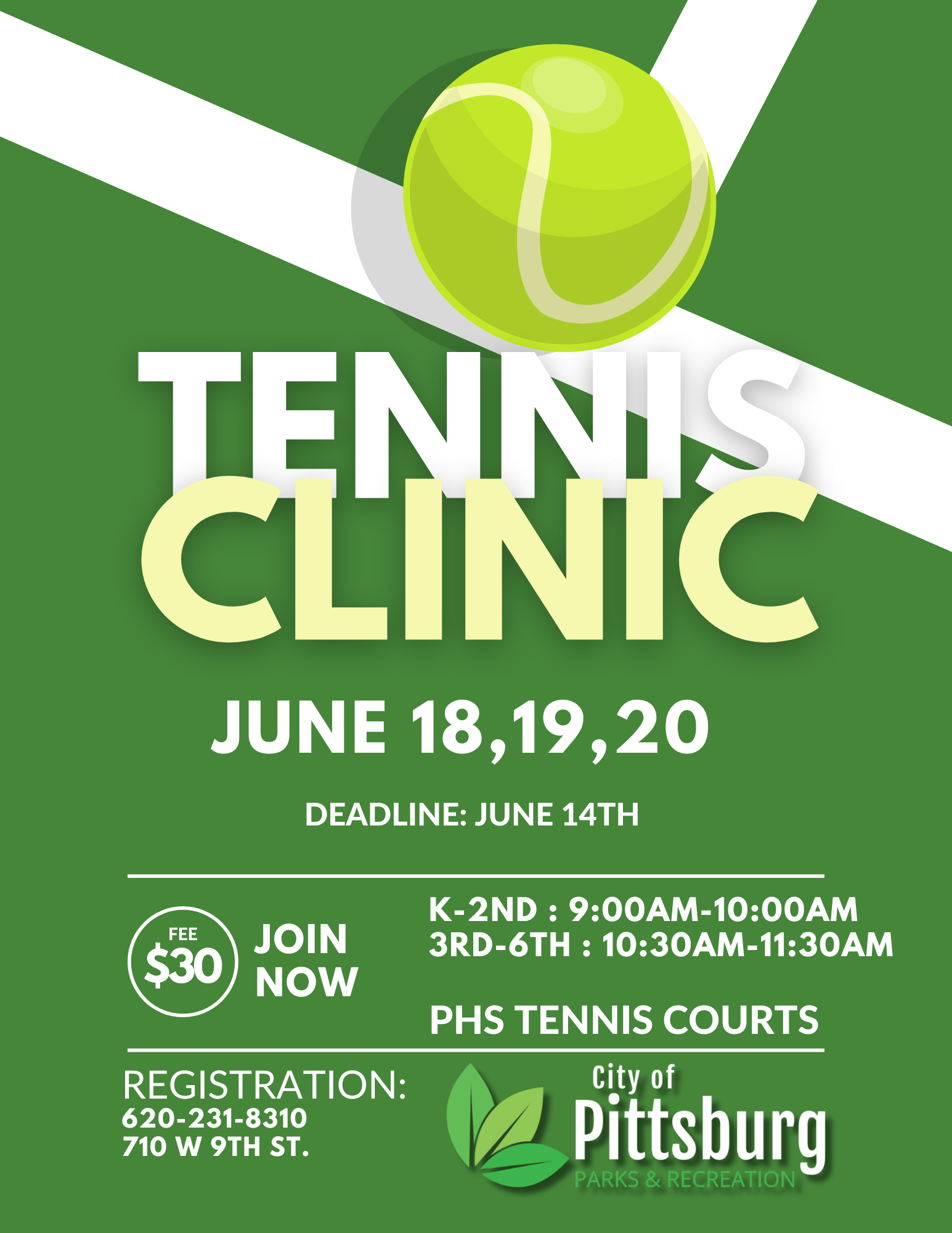 PPRD Tennis Clinic