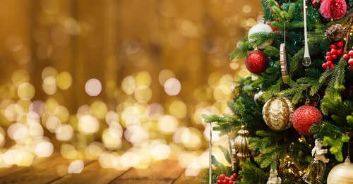 Decorated Christmas tree