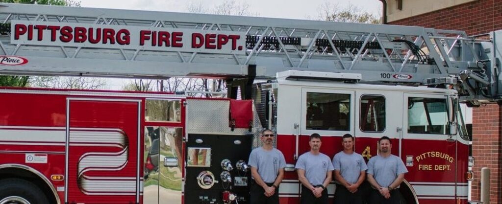 A Pittsburg Fire truck in Pittsburg, KS