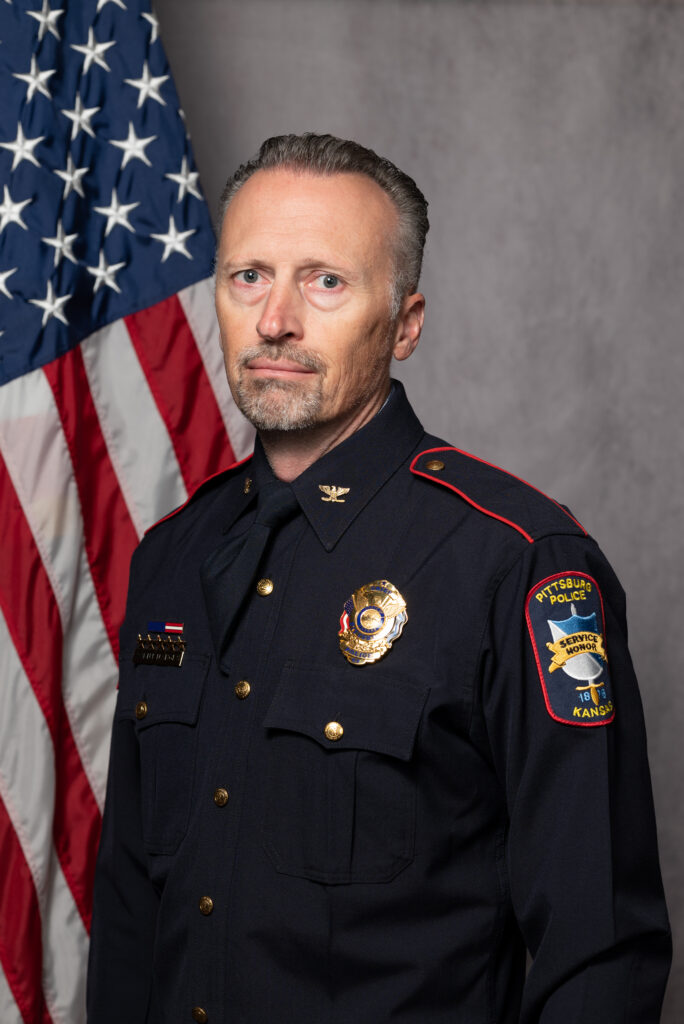 Portrait of Pittsburg Police Chief Brent Narges.