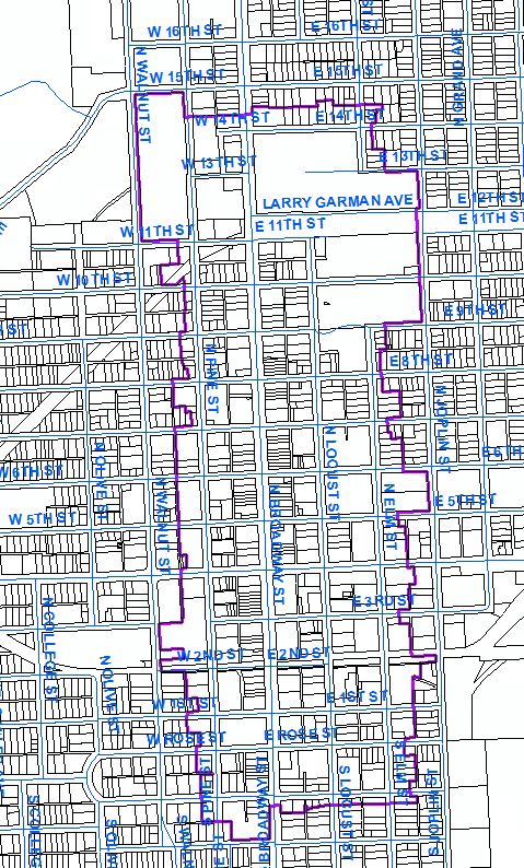 Downtown Overlay District Map